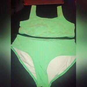 Women's size medium,  mint green bikini swim suit